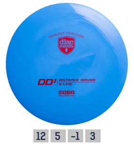 Diskgolfo diskas Distance Driver S-LINE DD3 blue